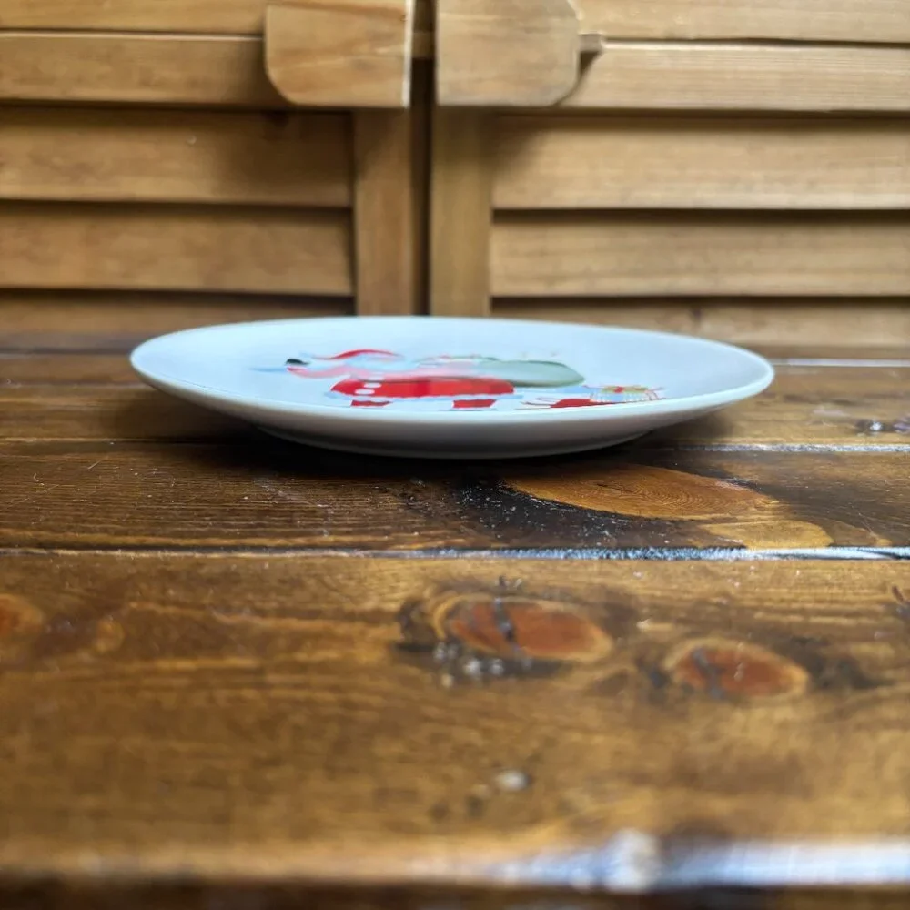 Threshold‎ Santa Claus Christmas Plate – Holiday Stoneware Dish
